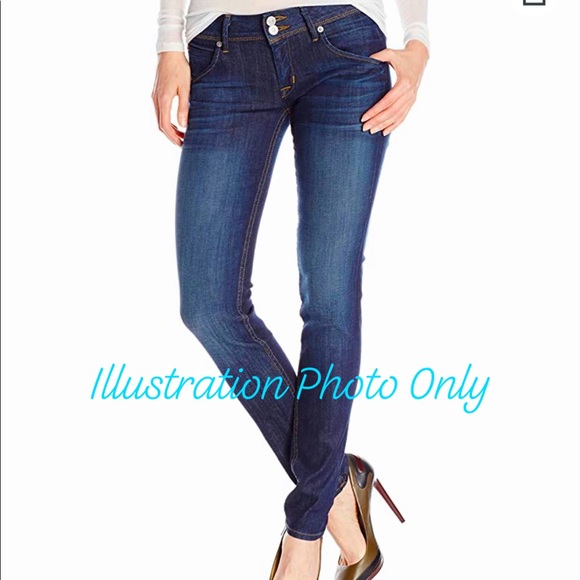 NEW HUDSON Collin Skinny Distressed Jeans Blue Size 27 Women’s - Picture 4 of 16